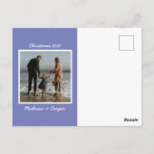 Foto hinzufügen | Frohe Weihnachtsfeiertage Postkarte (Rückseite)