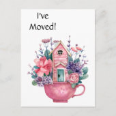 Foto hinzufügen, habe ich verschoben rosa Märchenb Postkarte (Vorderseite)