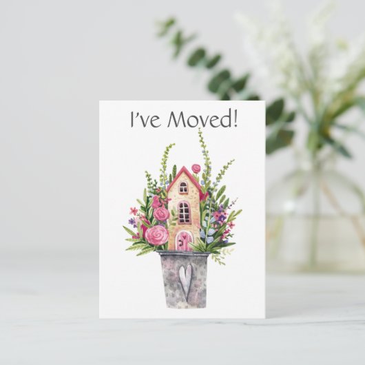 Foto hinzufügen Ich habe bewegte Wasserfarbenmärch Postkarte (Stehend Vorderseite)