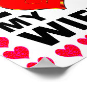 Foto hinzufügen Liebe Meine Ehefrau Poster (Ecke)