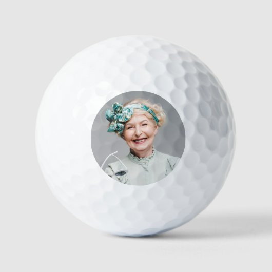 Foto hinzufügen | PERSONALISIERT Golfball (Vorderseite)