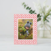 Foto hinzufügen | Reindeer Sweater Christmas Postkarte (Stehend Vorderseite)