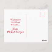 Foto hinzufügen | Reindeer Sweater Christmas Postkarte (Rückseite)