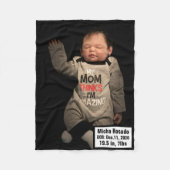 Foto hinzufügen / Text - Fleece Blanket, 60"x80" (Vorderseite)