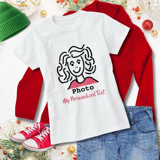  | Foto hinzufügen | Text personalisieren T-Shirt