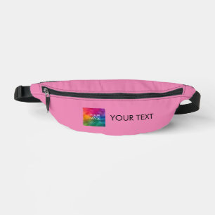 Foto Hinzufügen von Namen oder Textrosa Bauchtasche