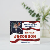 Foto hinzufügen | Wahlkampfvorlage Postkarte (Stehend Vorderseite)