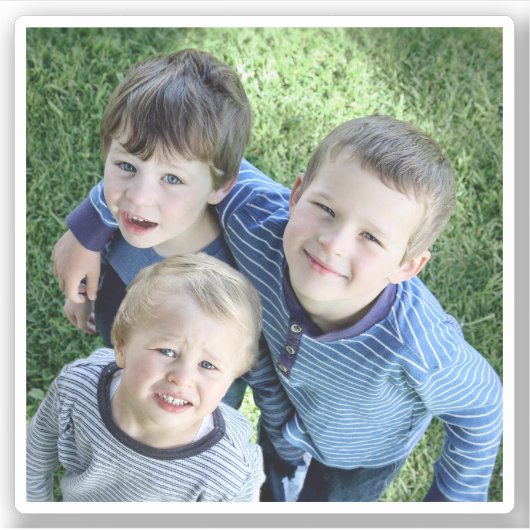 Foto hochladen aufkleber (Vorderseite)