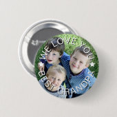 Foto hochladen - beste Opa Button (Vorne & Hinten)