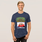 Foto hochladen - das beste Opa-Tri-Blend-Shirt Tri-Blend Shirt (Vorderseite voll)