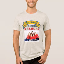 Foto hochladen - das beste Opa-Tri-Blend-Shirt