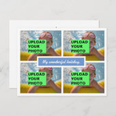 Foto hochladen feiertagspostkarte (Vorne/Hinten)