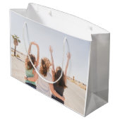 Foto hochladen große geschenktüte (Rückseite Schrägansicht)
