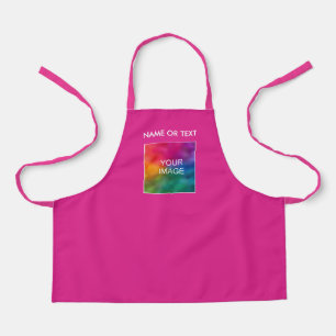 Foto hochladen Hier Text hinzufügen oder Pink bene Schürze