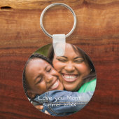 Foto hochladen | Name, Datum hinzufügen | Personal Schlüsselanhänger (Vorderseite)