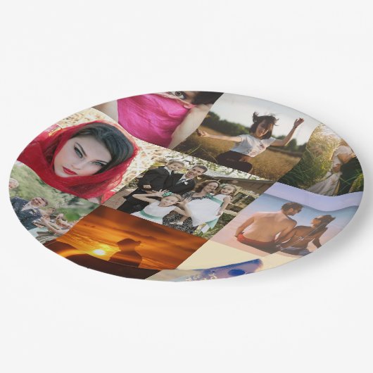 Foto hochladen pappteller (Schrägansicht)