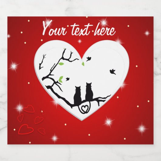 Foto hochladen schaumweinetikett (Einzelnes Label)