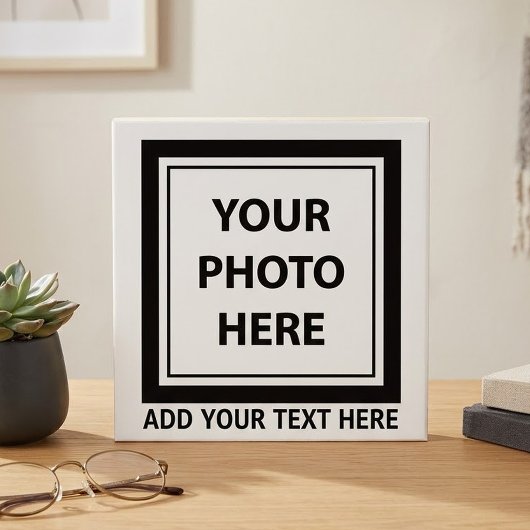 Foto hochladen und Text hinzufügen - Anpassen