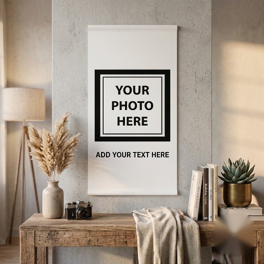 Foto hochladen und Text hinzufügen - Anpassen Banner
