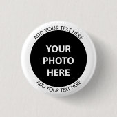 Foto hochladen und Text hinzufügen - Anpassen Button (Vorderseite)