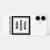 Foto hochladen und Text hinzufügen - Anpassen Case-Mate iPhone Hülle (Rückseite (Horizontal))