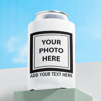 Foto hochladen und Text hinzufügen - Anpassen Dosenkühler