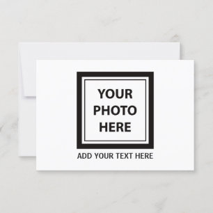 Foto hochladen und Text hinzufügen - Anpassen Einladung