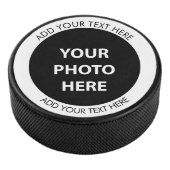 Foto hochladen und Text hinzufügen - Anpassen Eishockey Puck (3/4)