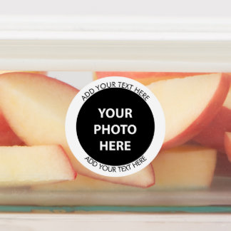 Foto hochladen und Text hinzufügen - Anpassen Etiketten