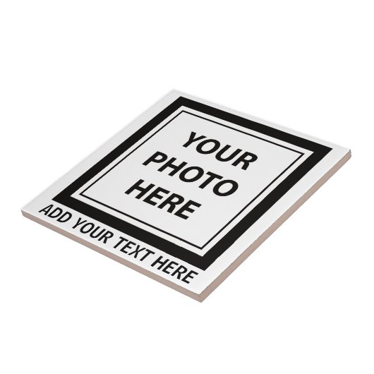 Foto hochladen und Text hinzufügen - Anpassen Fliese (Seite)