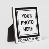 Foto hochladen und Text hinzufügen - Anpassen Fotoplatte (Vorderseite)