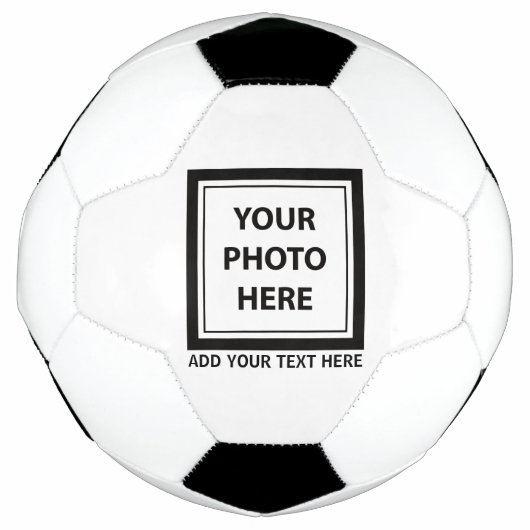 Foto hochladen und Text hinzufügen - Anpassen Fußball (Vorderseite)