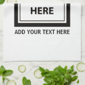 Foto hochladen und Text hinzufügen - Anpassen Geschirrtuch (Gefaltet)