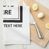 Foto hochladen und Text hinzufügen - Anpassen Geschirrtuch (Viertel Falte)