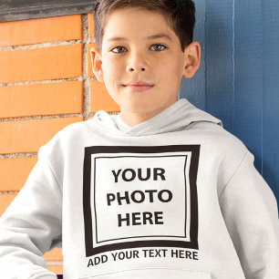 Foto hochladen und Text hinzufügen - Anpassen Hoodie