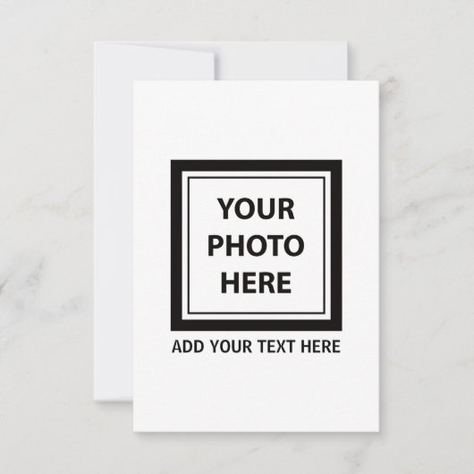 Foto hochladen und Text hinzufügen - Anpassen Karte (Vorderseite)