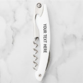 Foto hochladen und Text hinzufügen - Anpassen Kellnermesser (Vorderseite)