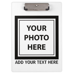 Foto hochladen und Text hinzufügen - Anpassen Klemmbrett