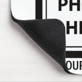 Foto hochladen und Text hinzufügen - Anpassen Mousepad (Ecke)