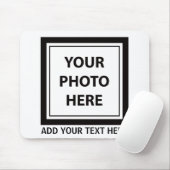 Foto hochladen und Text hinzufügen - Anpassen Mousepad (Mit Mouse)