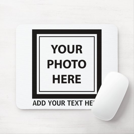 Foto hochladen und Text hinzufügen - Anpassen Mousepad (Mit Mouse)