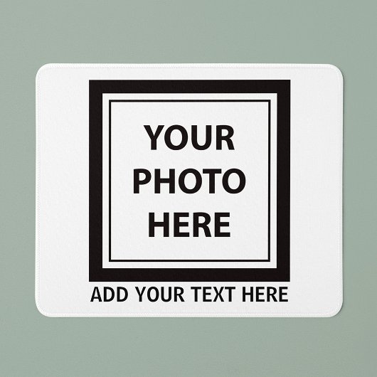 Foto hochladen und Text hinzufügen - Anpassen Mousepad