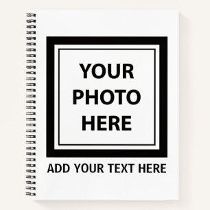 Foto hochladen und Text hinzufügen - Anpassen Notizblock