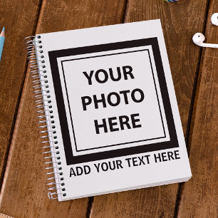 Foto hochladen und Text hinzufügen - Anpassen Notizblock