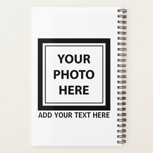 Foto hochladen und Text hinzufügen - Anpassen Planer (Rückseite)