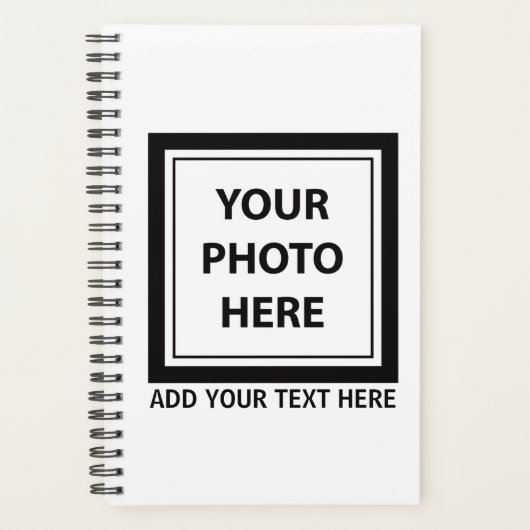 Foto hochladen und Text hinzufügen - Anpassen Planer (Vorderseite)