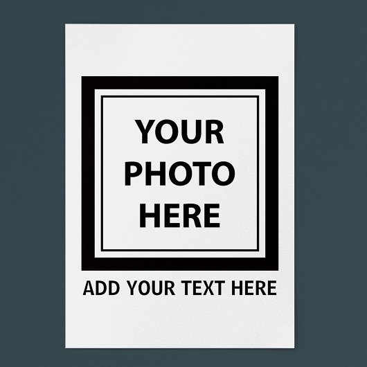 Foto hochladen und Text hinzufügen - Anpassen Poster