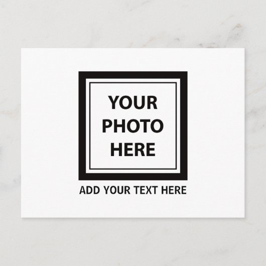 Foto hochladen und Text hinzufügen - Anpassen Postkarte (Vorderseite)