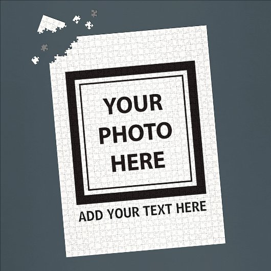 Foto hochladen und Text hinzufügen - Anpassen Puzzle