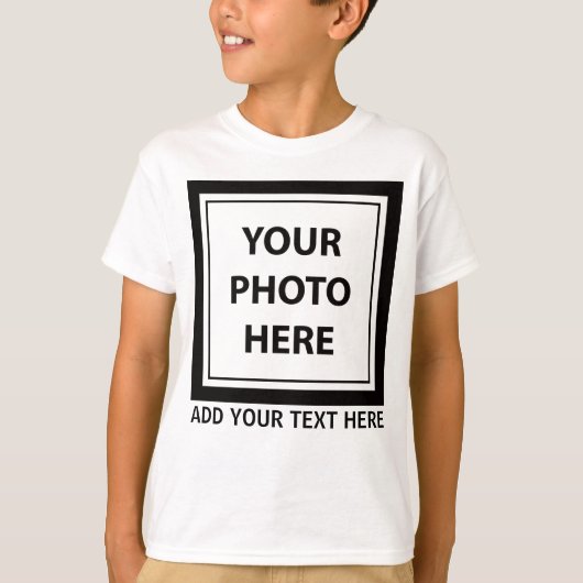 Foto hochladen und Text hinzufügen - Anpassen T-Shirt (Vorderseite)